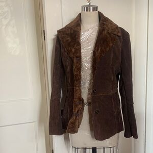 Vintage guess Brown Suede Women's Jacket